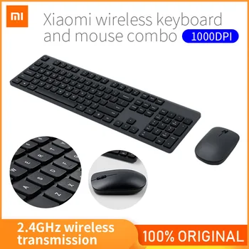 Xiaomi Wireless Keyboard & Mouse Set 2.4GHz Portable Multimedia Mi Mouse Keyboard Combo Notebook Laptop For Office Home 1