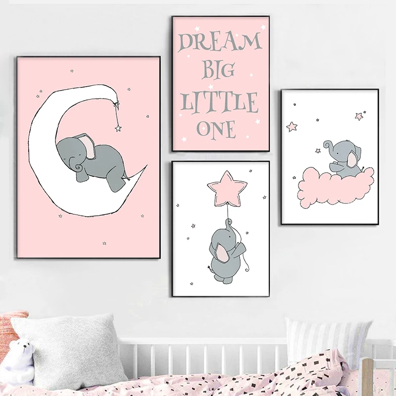 Детский настенный плакат в скандинавском стиле с изображением героев