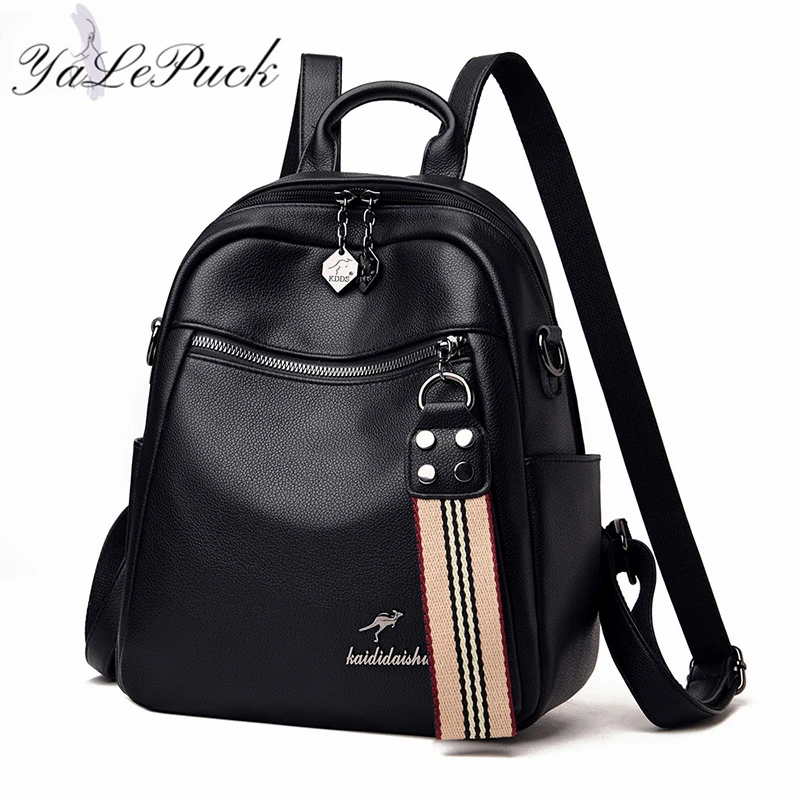 Women Backpack School-Bags Vintage Girls for High-Capacity Ladies Travel The New