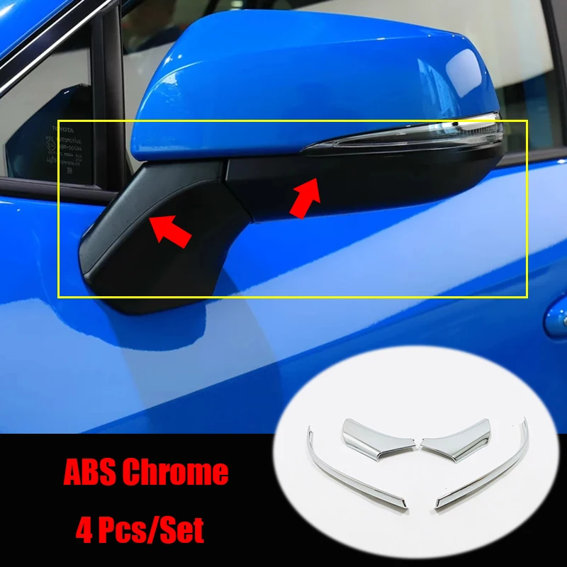 АБС-пластик для Toyota RAV4, аксессуары, высокое качество, Автомобильное зеркало заднего вида, декоративная полоска, покрытие, отделка автомобиля, Стайлинг, 4 шт