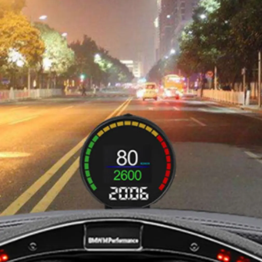 Автомобильный дисплей HD экран дисплей gps Предупреждение скорости расход топлива Автомобильное устройство отображения