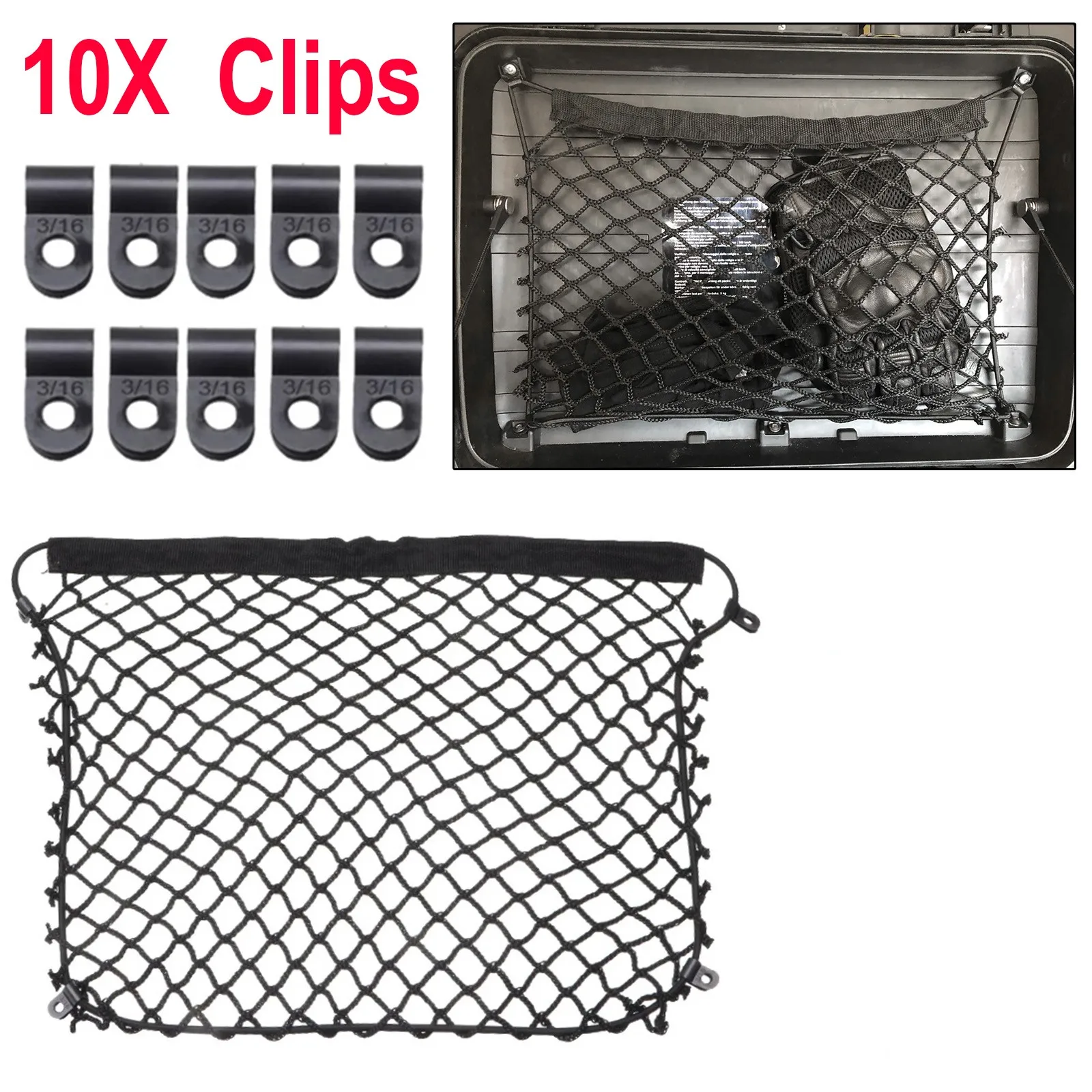 For Honda CB500X CB500 X CB 500X CB650R CBR650R CB900 For GIVI Trekker Case Motorcycle Net Organizer Cargo Luggage Storage Net