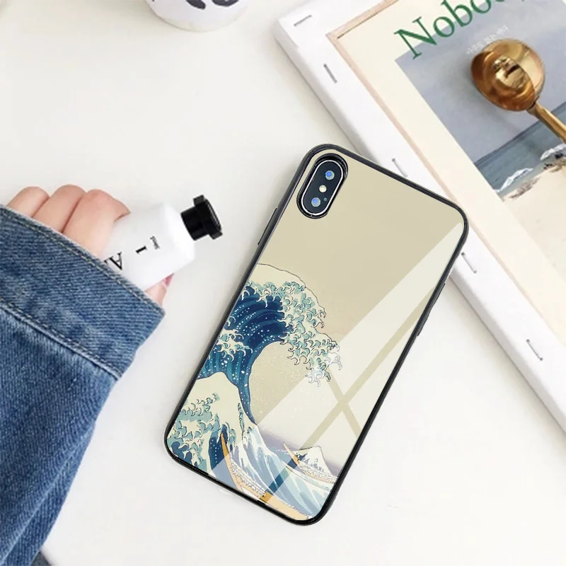 2020 Новое поступление для iPhone 11 Pro XS Max XR X 8 Plus 7 6S Чехол Kanagawa морские волны