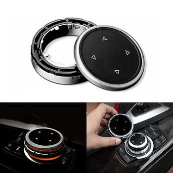 

Car Multimedia Button Cover Knob Frame Trim forBMW F10 F20 F30 iDrive Controller Media Button Cover Trim