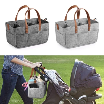 

Baby Diaper Caddy Organizer Portable Holder Shower Basket Portable Nursery Storage Bin Car Storage Basket For Wipes Toys Tote Ba