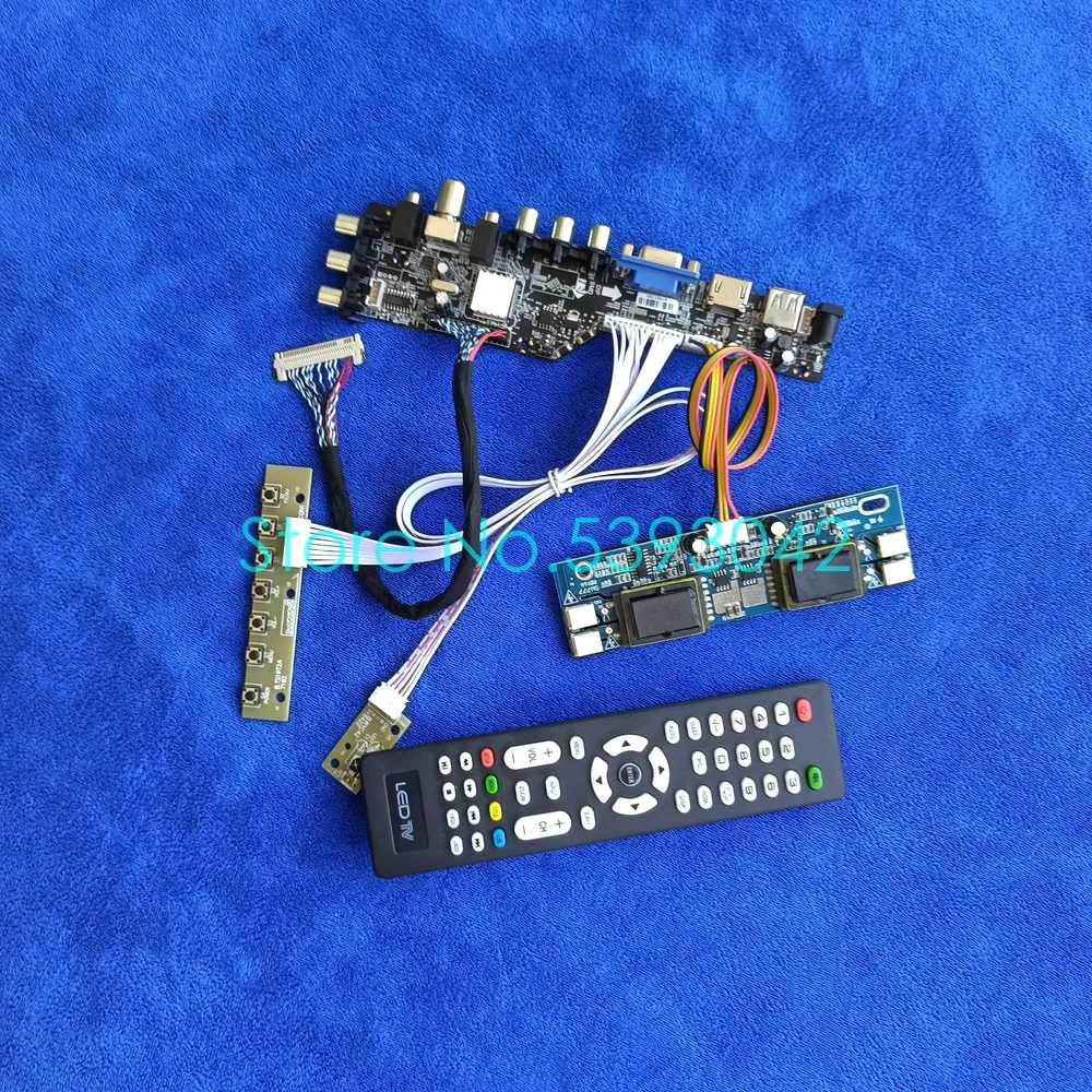 For M240HW01 V.0/V.2/V.4/V.5 DVB-T USB+AV 4CCFL 1920*1080 LVDS 30-Pin 3663 digital signal screen controller drive board kit