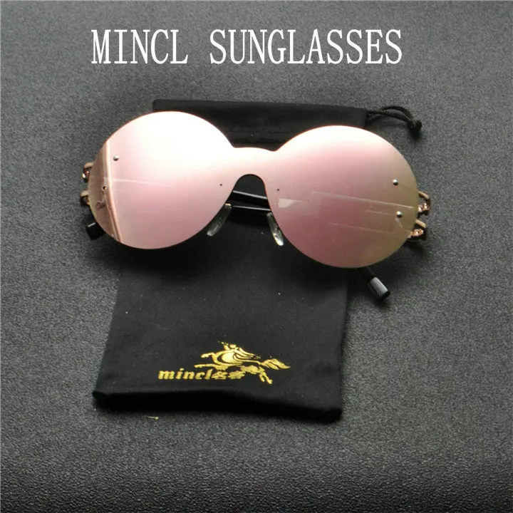 pink lens Модные бескаркасные Солнцезащитные очки женские новые брендовые дизайнерские панк очки с большой оправой ретро солнцезащитные очки мужские UV400 FML - Цвет линз: pink lens