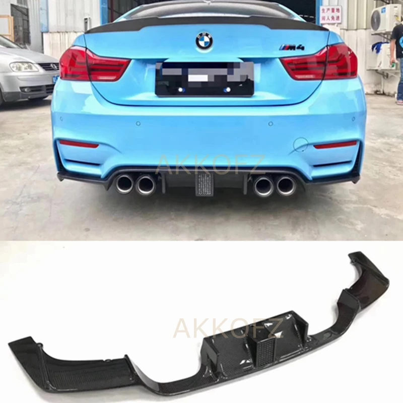 

Carbon Fiber Rear Bumper Lip Spoiler Diffuser With Led Light for BMW F80 M3 F82 M4 Bumper 2014 -2018 Sedan Coupe Convertible