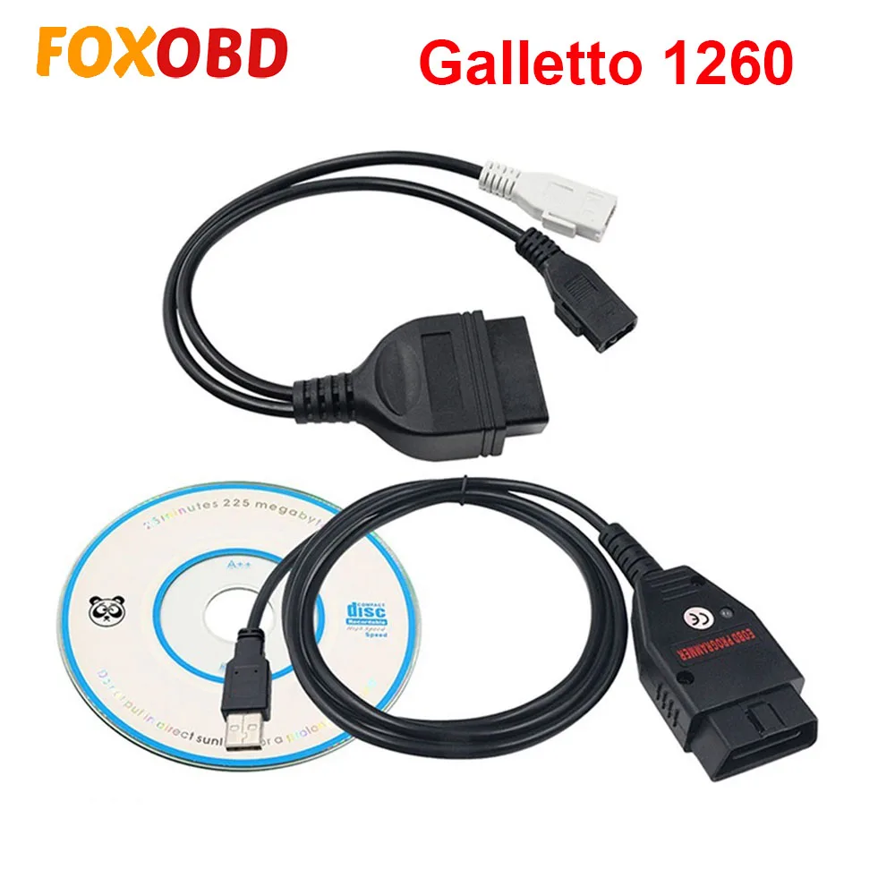 OBD2 ECU Galletto 1260 ECU чип Тюнинг инструмент EOBD/OBD2/OBDII Flasher Galleto 1260 ECU Flasher с FTDI FT232RL тюнинг двигателя