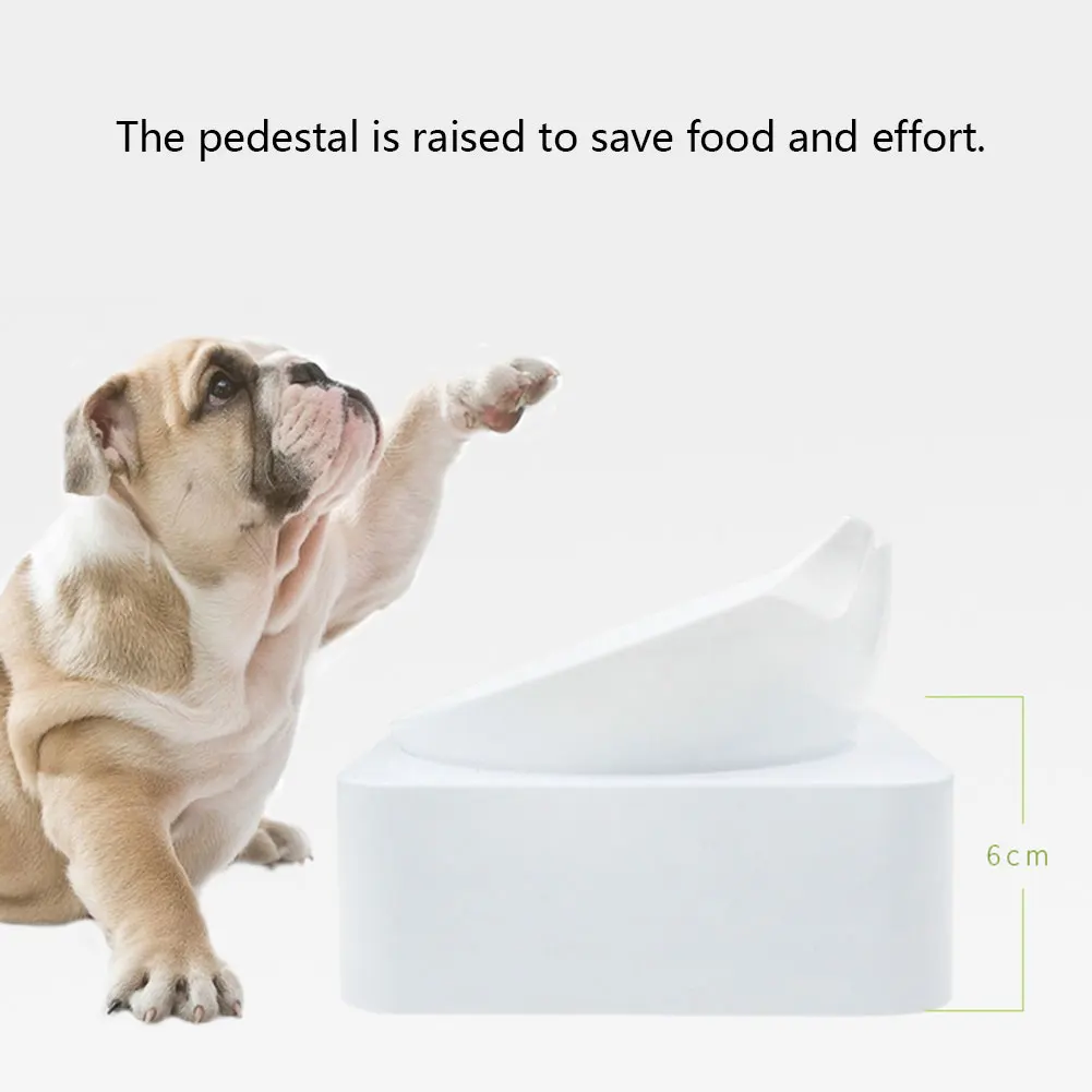 Cat Bowl Dog Water Feeder Lovely Rotating Adjustable Pet Water Plate Feeder Pet Supplies Neck Protection 4