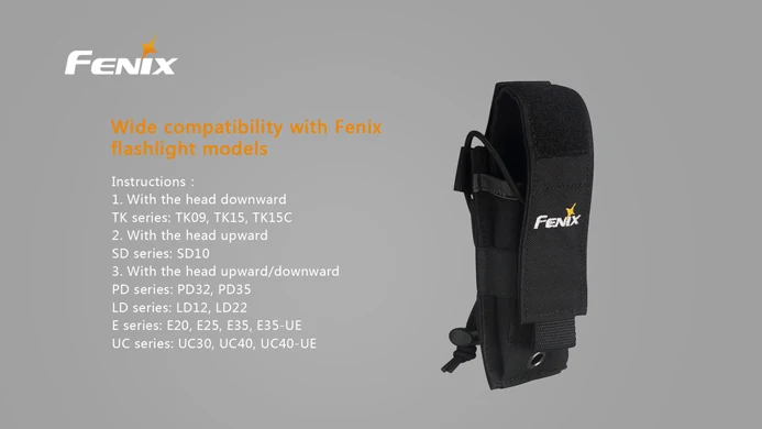 Черный Fenix ALP-MT фонарик Зажим для ремня чехол кобура TK15UE, TK16, PD35TAC, PD35V2.0, PD32, LD22, LD12, E35UE, E25, UC30, UC35