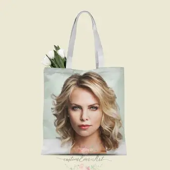 

Charlize Theron tote bag custom canvas tote bags for women for teacher Birthday Bags Gift Bag personalized gifts