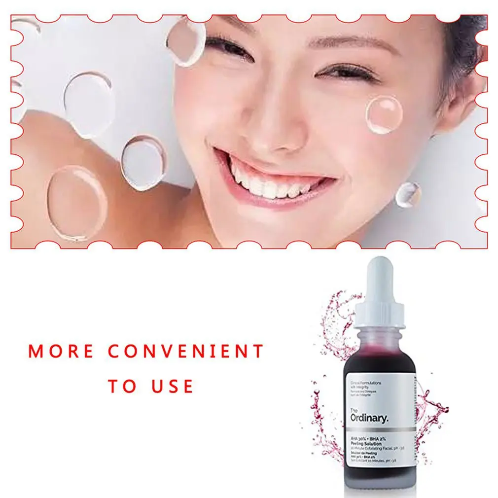 

The Ordinary AHA 30% + BHA 2% Peeling Solution Concealer Makeup Face Hyaluronic Acid Serum Anti Aging Whitening Skin Care