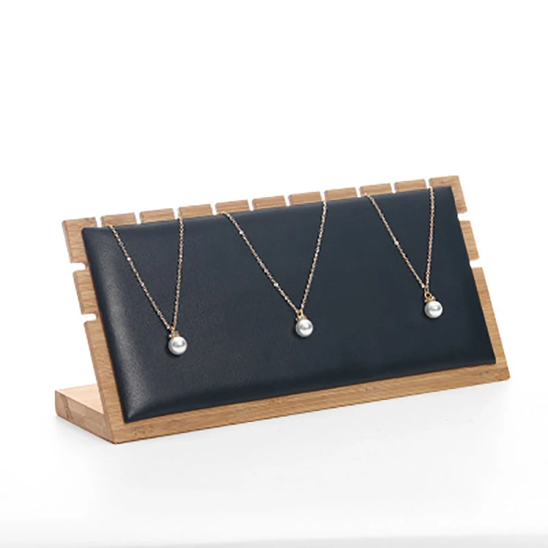 

Bamboo Pendant Necklace Packing Display Stand Holder Rack Necklaces Bracelets Jewelry Storage Case Organizer Showcase