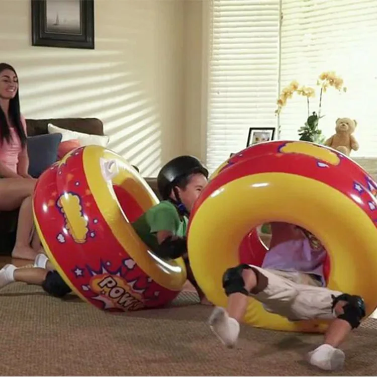 

Inflatable Bubble Ball Outdoor peng le Children Bumperball Collision Bucket Inflatable Children Sensory Integration Training Toy