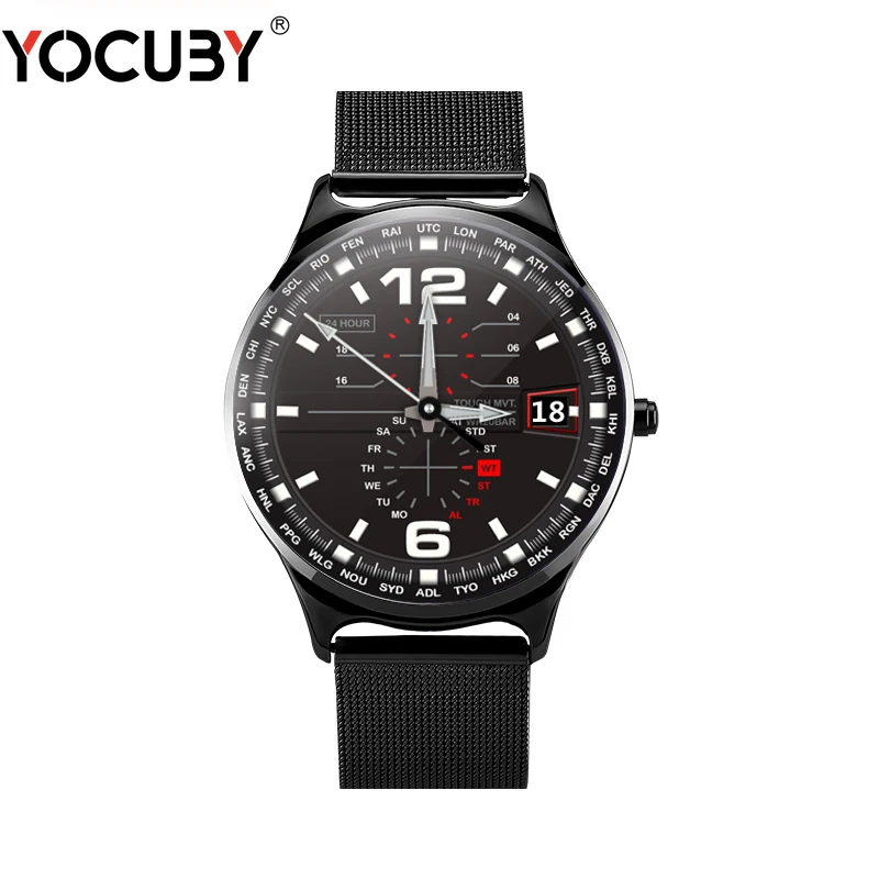 YOCUBY ECG спортивные Смарт часы отчет сердечного ритма спящий монитор HD экран плавание фитнес-трекер для iPhone wake up SIRI W18