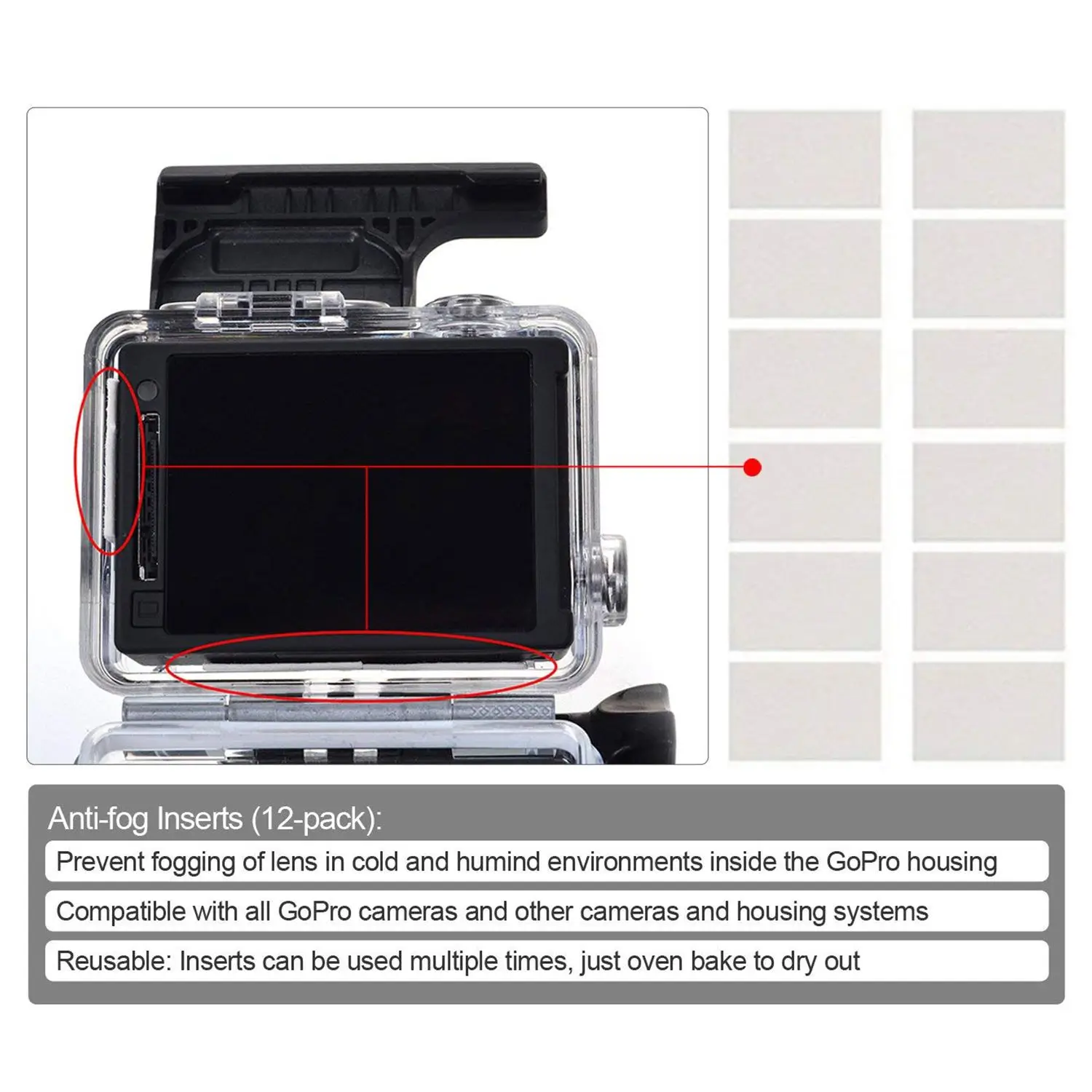 Аксессуары для экшн-камеры GoPro Hero HD()/6/5 Black Label стартовый набор дорожный Чехол маленький+ Корпус чехол+ Экран протектор+ крышка объектива+ S