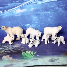 plastic polar bear figurines