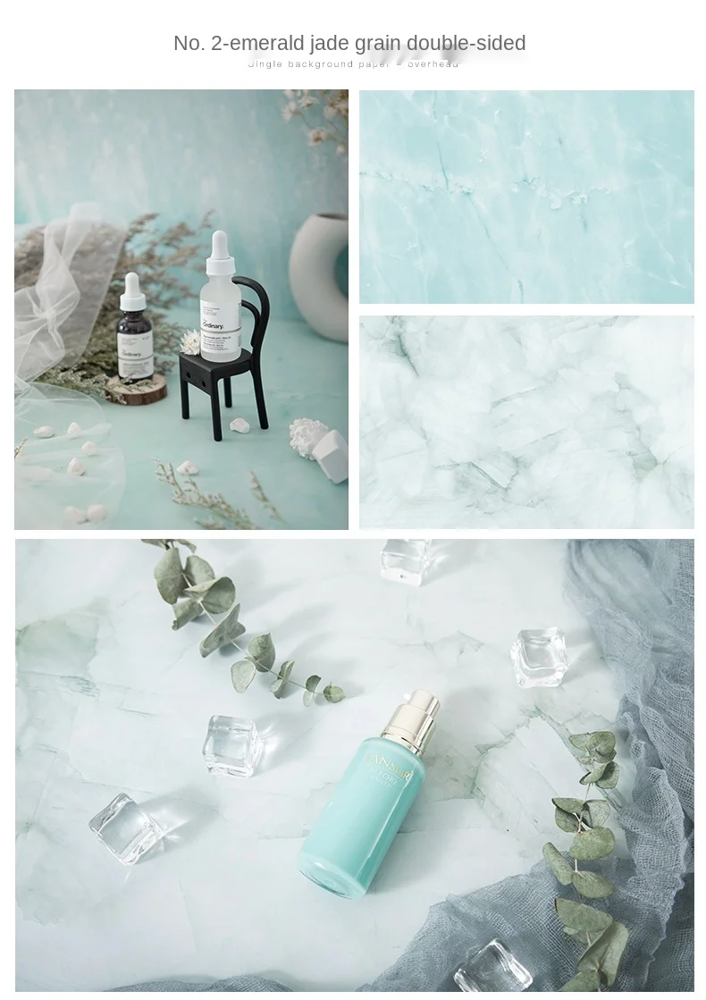 57*87cm Photography Backdrops Marble Wood Grain 2 Sided Waterproof Backgroud Cosmetics Photo Background for Studio Photo