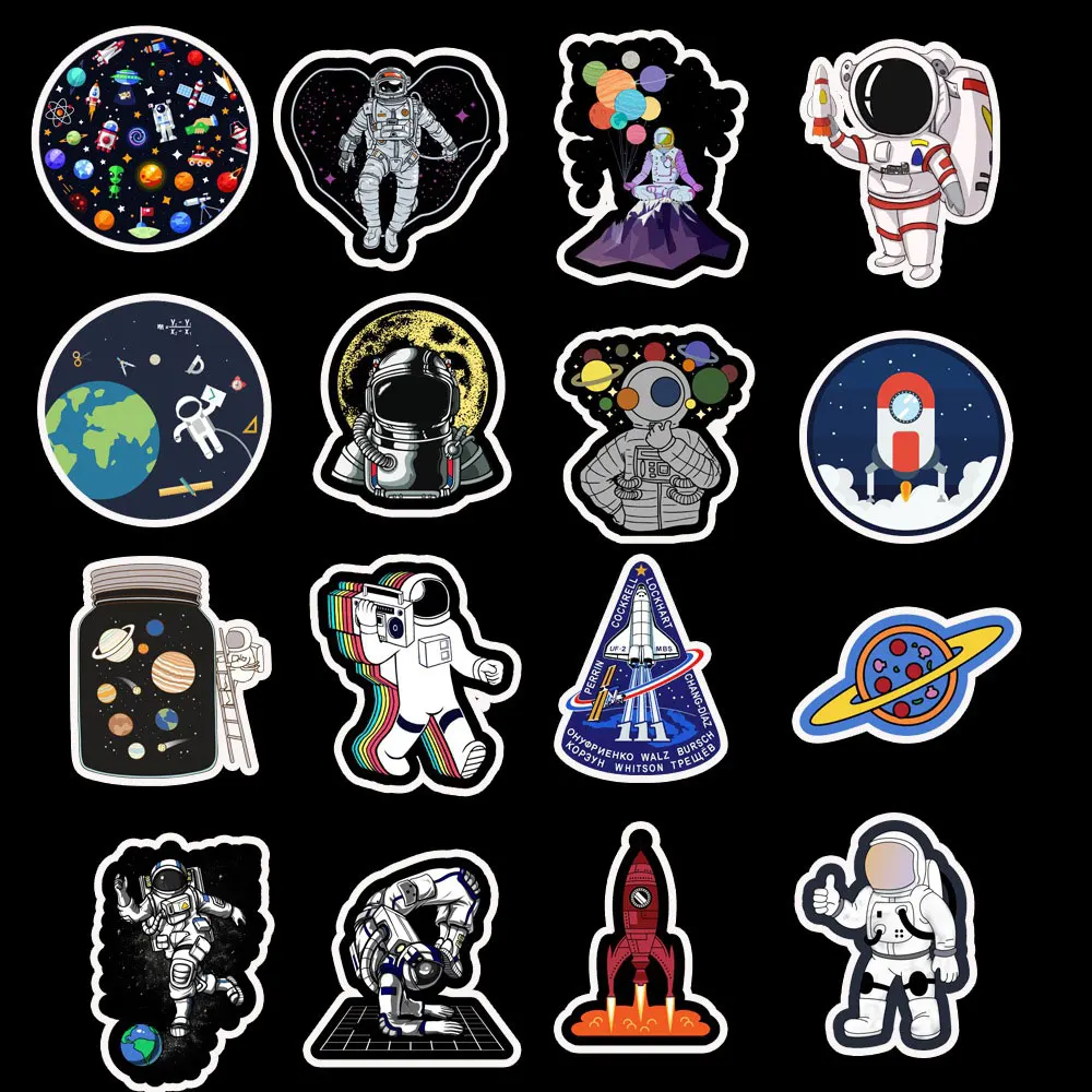 Stickers Kids Toys Laptop Motorcycle Space Unicorn Sticker Scrapbook Skateboard Graffiti Waterproof Stickers Pack 50pcs/Lot