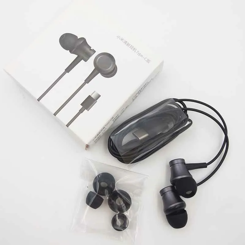 Черный Xiao mi Piston 3 в ухо свежие наушники usb type C гарнитура наушник для mi 9 9T 9SE 8 8SE 6 6X A3 8 lite mi x 2 2s Note 3 - Цвет: Черный