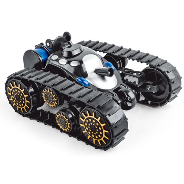 6511-BK 360 ° вращающиеся деформационные танки на дистанционном управлении 2,4 ghz трюк RC автомобиль Высокая скорость отслеживаемый RC автомобиль детские игрушки автомобили подарок - Цвет: 6511-BK