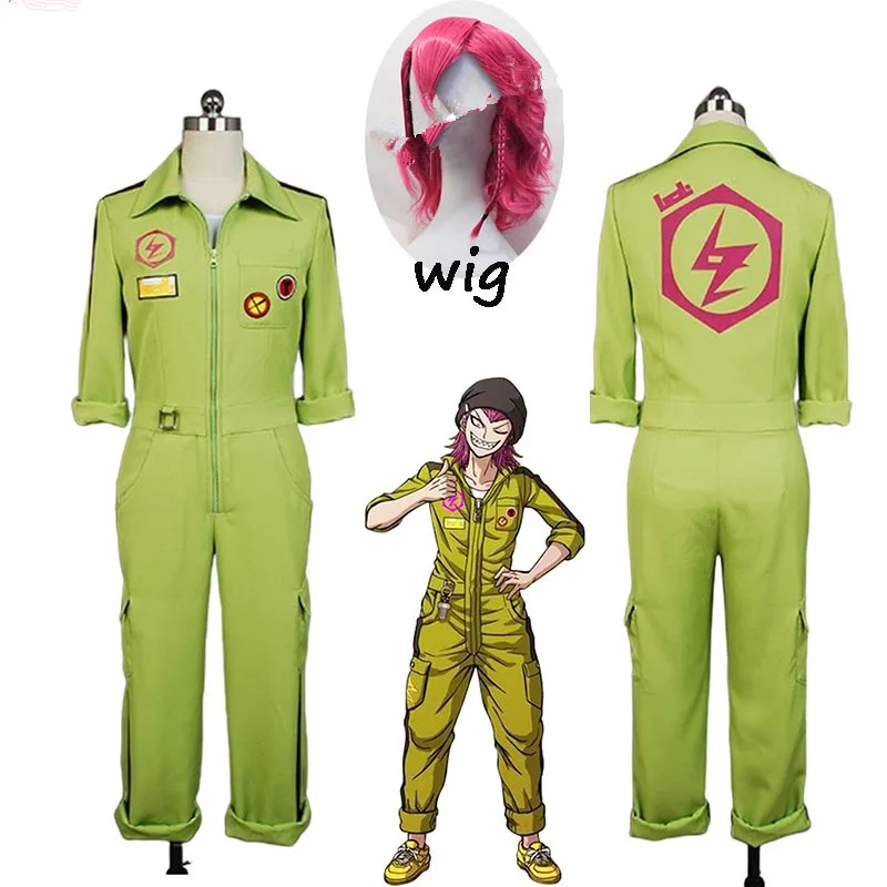 Супер DanganRonpa Косплей Kazuichi костюм Souda полный комплект униформы комбинезон со