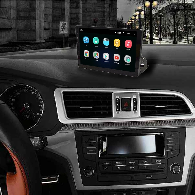 Универсальный автомобильный 10 1 дюймов радио Android 8 GPS навигация WIFI Bluetooth Авто