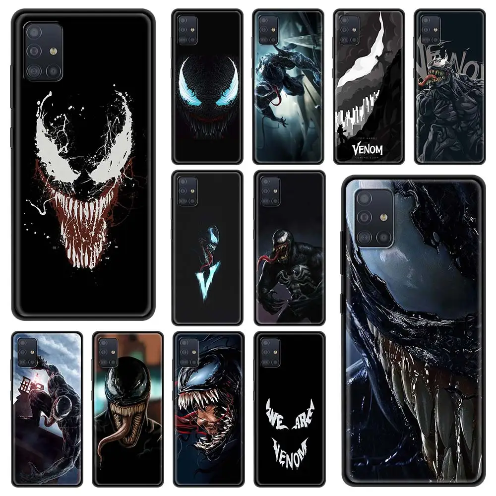 Phone Case For Samsung Galaxy A22 A51 A12 A71 A52 A72 A11 A41 A31 4G A32 A51 5G Soft Fundas Marvel Super Hero Venom