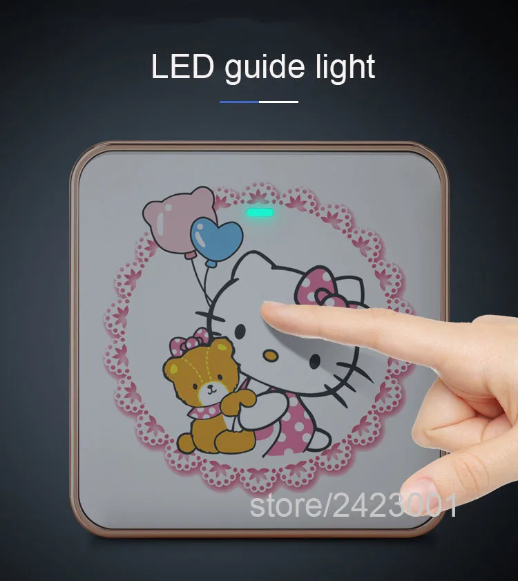 Тип 86 рисунком из мультфильма переключатель рисунок «Hello Kitty» гнездо, на возраст 1, 2, 3, 4, 1 канал, 2 варианта ividuality творчество декоративная панель 1 3 5 отверстий розетка