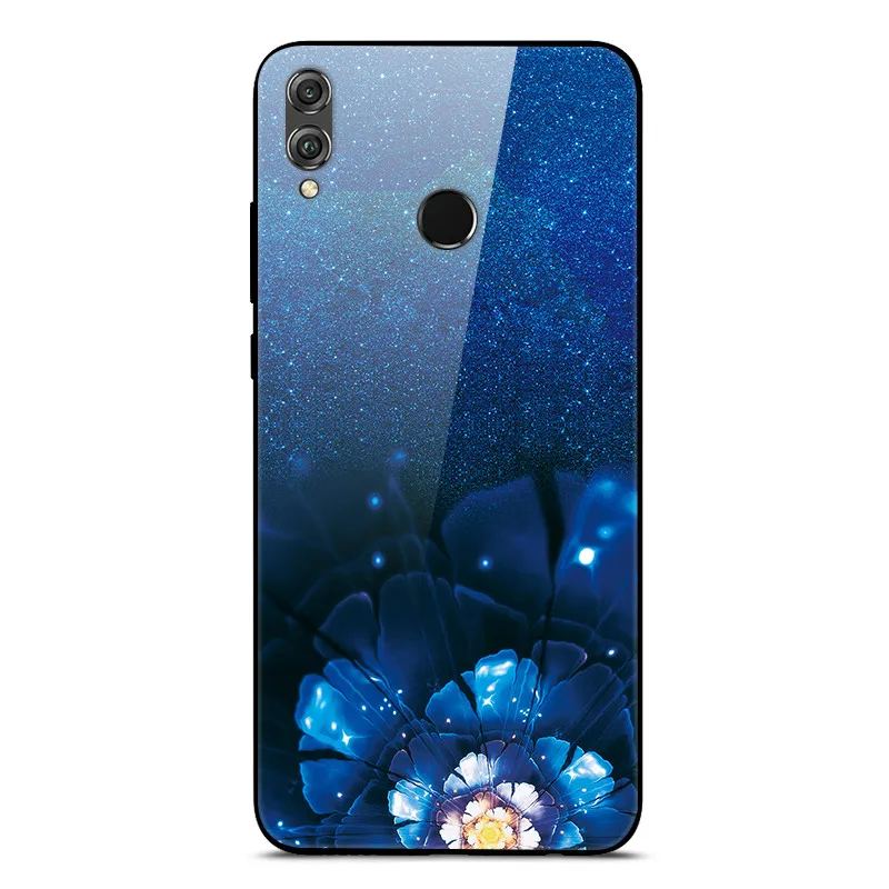 Закаленного стекла Чехол для huawei Honor 8X Max чехол Жесткий ПК цветной чехол для huawei Honor 8X, чехол-бампер Honor8X 8XMax