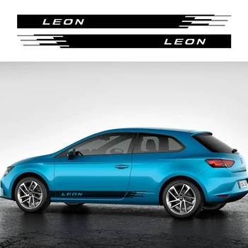 

2PCS Car Side Door Vinyl Sticker for Seat Leon MK3 MK2 Auto Sport Decals DIY Decoration DIY Styling Tuning Car Accessories