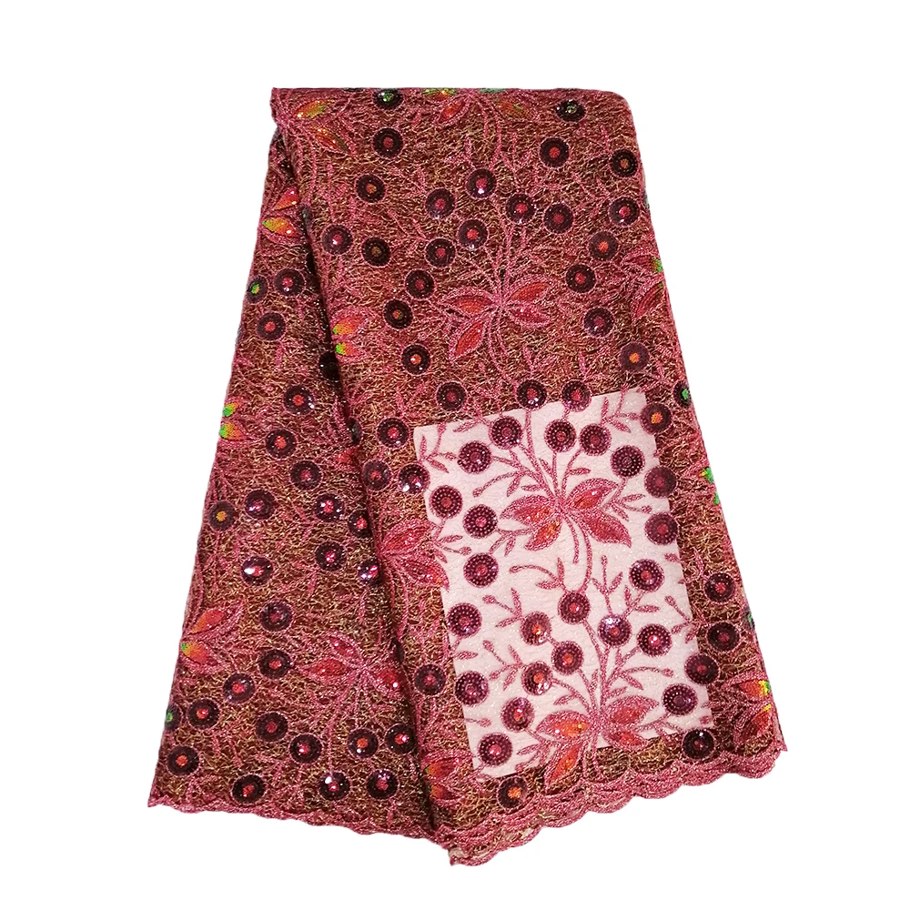 wine lace fabric african (3)