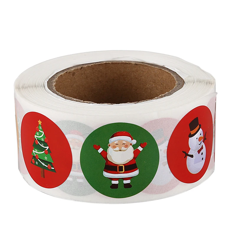 Holiday Stickers 500Pcs Christmas Sticker Santa Claus Deer Decorative Adhesive Reward Sticker School Supplies Stationery Sticker