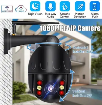 

2MP PTZ Wifi IP Camera 4X Digital Zoom Auto Tracking ONVIF Security CCTV Cam Audio AI Detection Outdoor Wifi Camera Hikvision