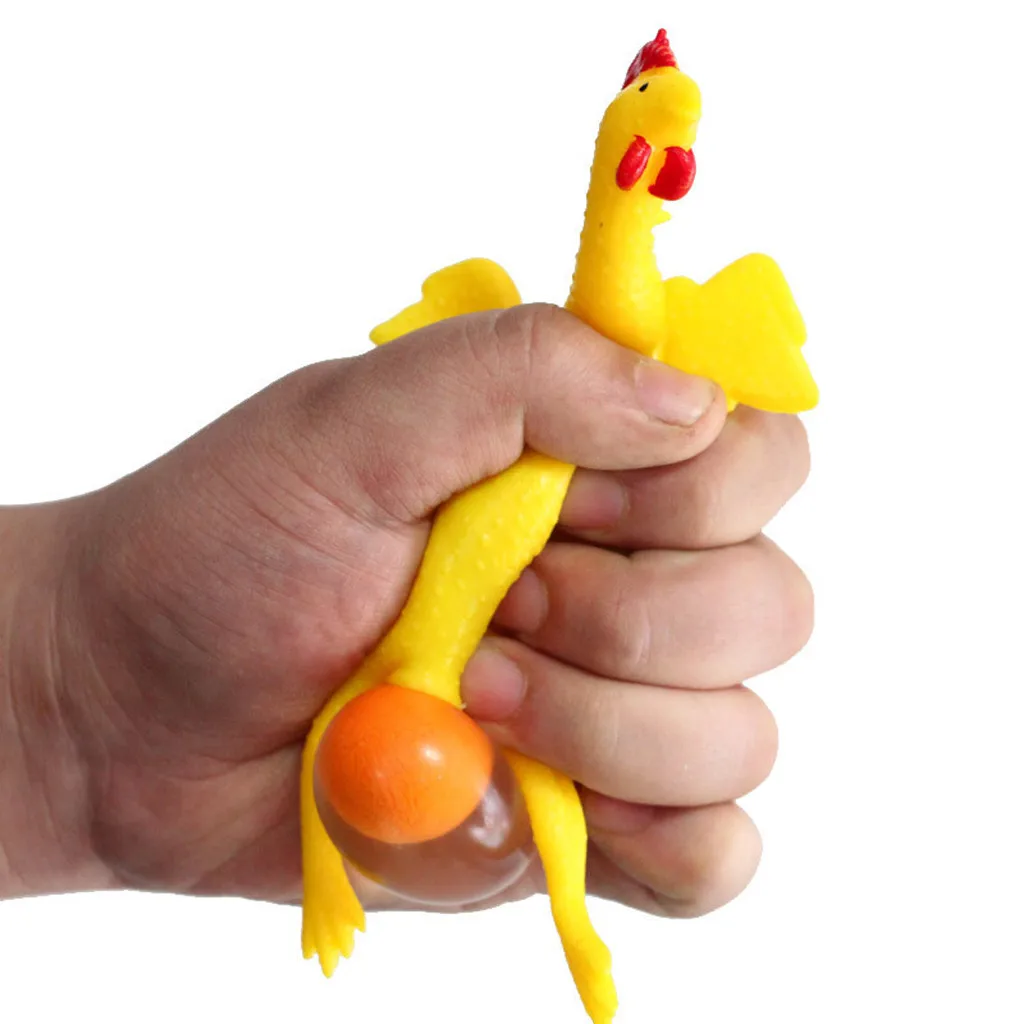 

Interesting Novelty Toy Chicken And Eggs Keychain Jewelry To Reduce Stress 2Pcs Kids Toys Toys For Children Squishy Toy Juguetes