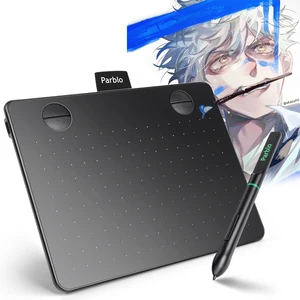Parblo – tablette graphique A640 V2, 6x4 pouces, grande surface Active, Signature professionnelle, USB 8192, stylo sans batterie, nouveauté