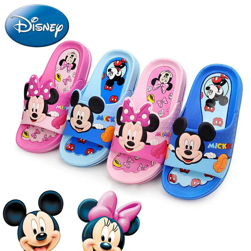 Disney children's shoes baby slippers Cartoon Boys and Girls Slippers Mickey Mini Interior Slip Baby Cool Beach |