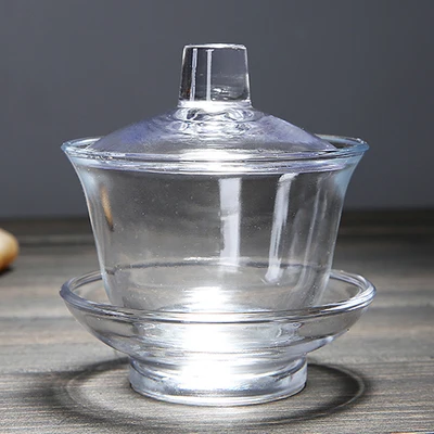 Ручная работа Термостойкое стекло Gaiwan в японском стиле кунг-фу чаша для чая экологичный портативный чайный набор, стекло чайник 130 мл - Цвет: C