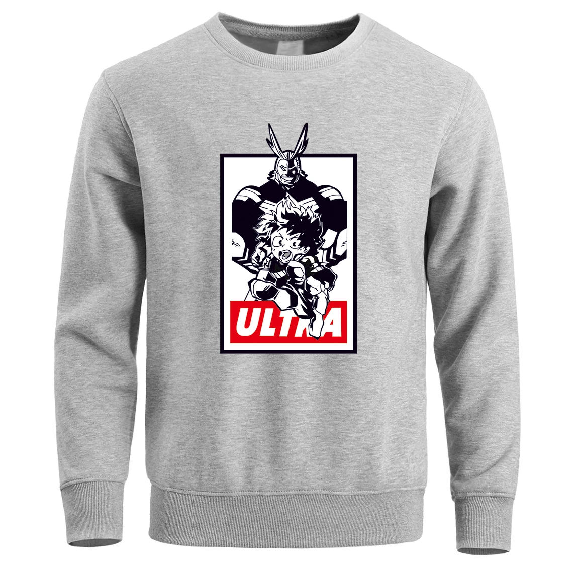 

My Hero Academia Men Hoodies All Might Boku No Hero Academia Sweatshirts Crewneck Hoodie Sweatshirt Pullover Fleece Warm Hoody