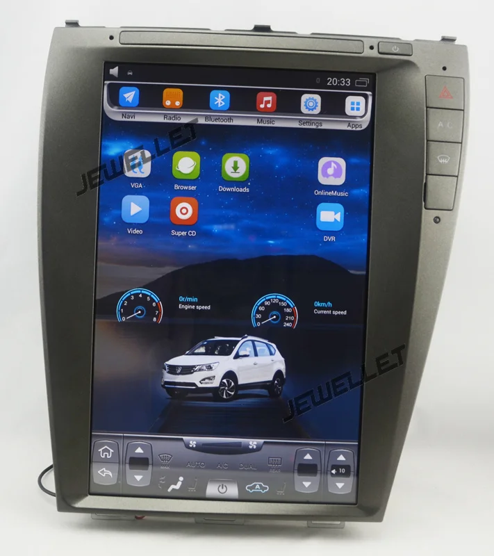 Автомобильный GPS-навигатор экран 12 1 дюйма Восьмиядерный процессор android 9 для Lexus ES