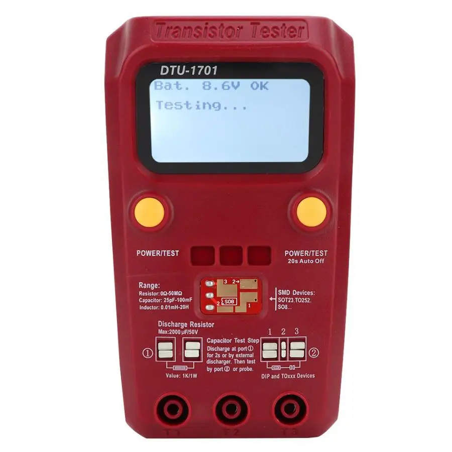 Megohmmeter Многофункциональный диодный Триод MOSFET выход HFE измерительный инструмент измеритель сопротивления