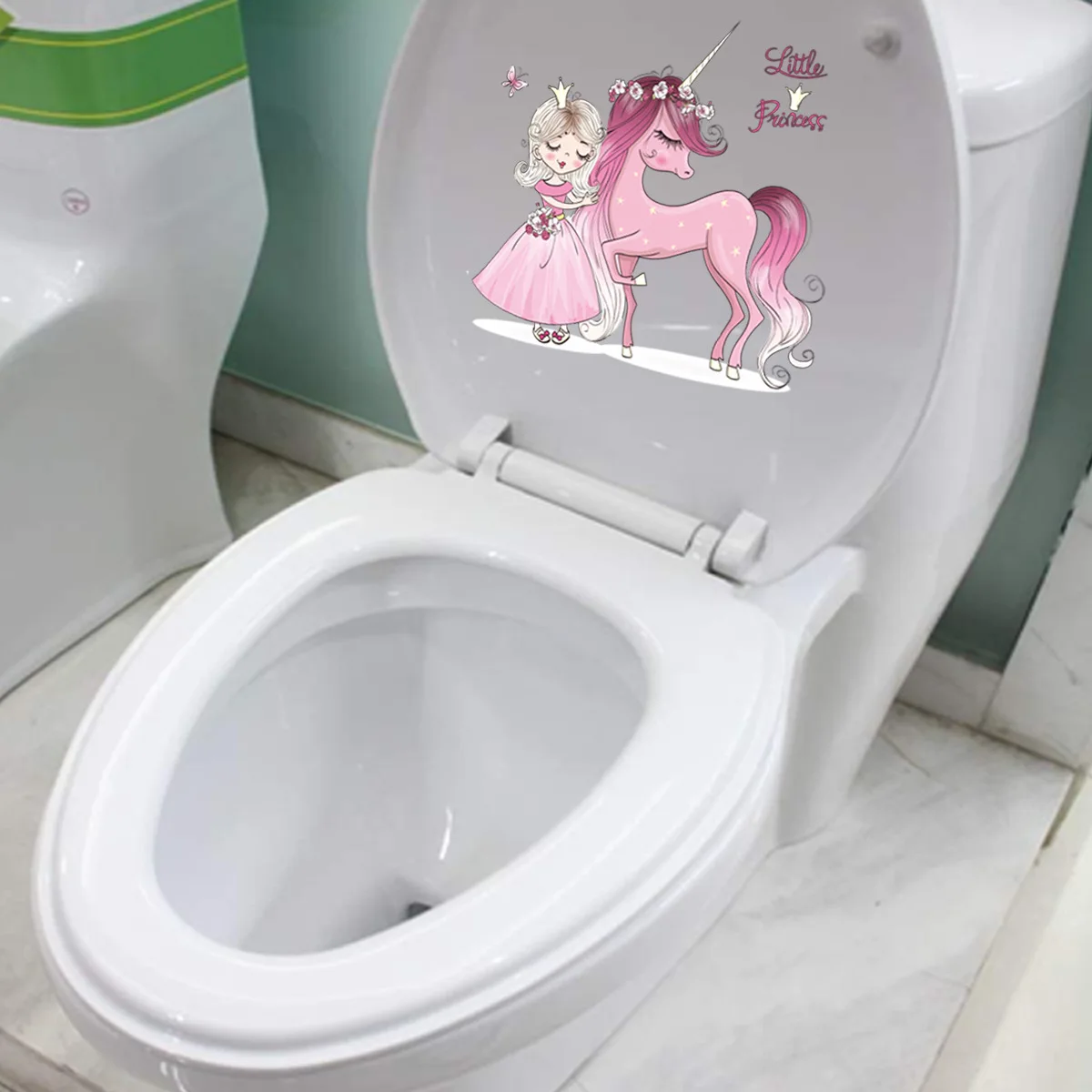 KM284 Unicorn Series Collection Cool Wall Stickers Cabinet Refrigerator Chamber Pot Unicorn Horse Wall Stickers Customizable