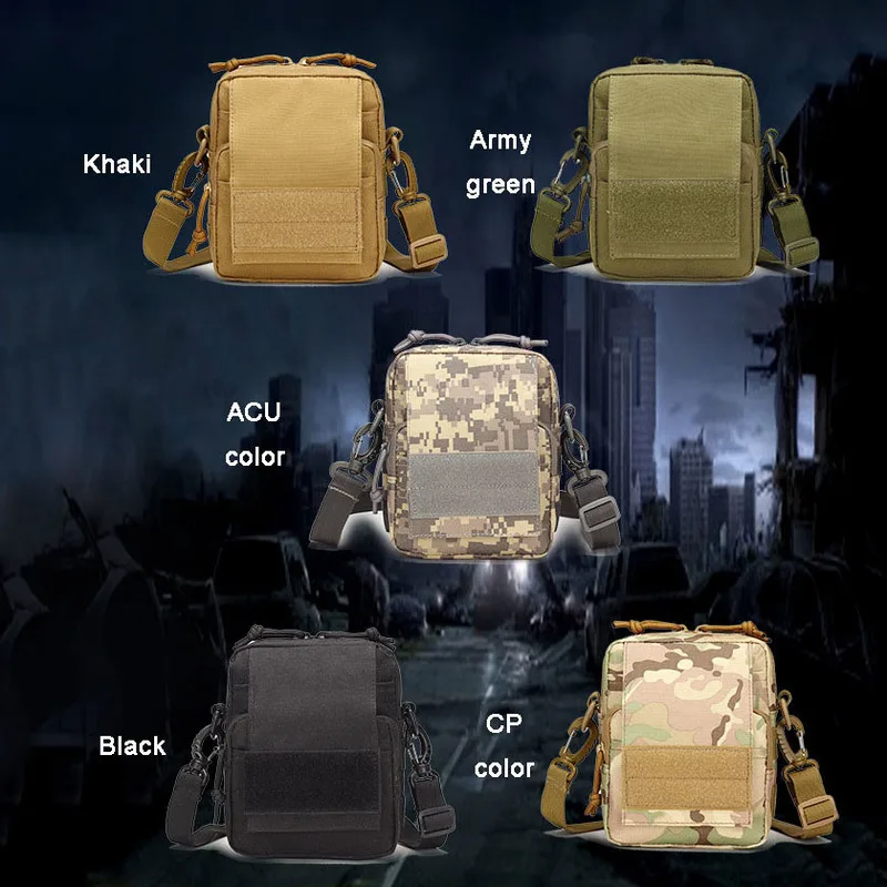 Tactical Shoulder Hiking Bag Men, Camping Travel Military Bag, Molle Croosbody Army Bag, Waterproof Climbing Waist Sport Bag