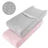 Best Seller Cover Diaper-Pad Changing-Pad Foldable Breathable Baby Soft Travel Minky-Dot 2pcs oo3KMmy9GXw