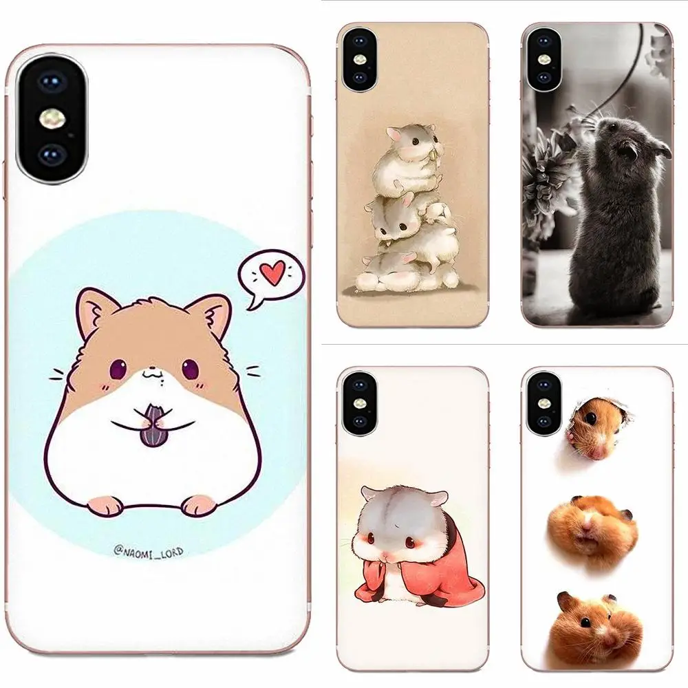 Мультяшный хомяк Мягкий защитный чехол из ТПУ для Xiaomi Redmi Mi 4 7A 9T K20 CC9 CC9e Note 7 8 9 Y3 SE Pro