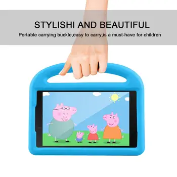

Case for Samsung Galaxy Tab A 8.0 SM-T290 T295 2019 Cover Hand-held Shock Proof EVA Full Body Cover Stand Kids Handle Case T290