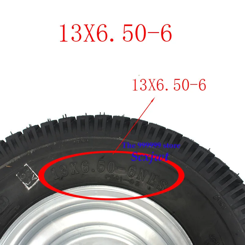 2 шт. супер высокопроизводительный картинг детская коляска ATV UTV 13X6. 50-6 дюймов колеса 13*6,50-6 шины с ступицей