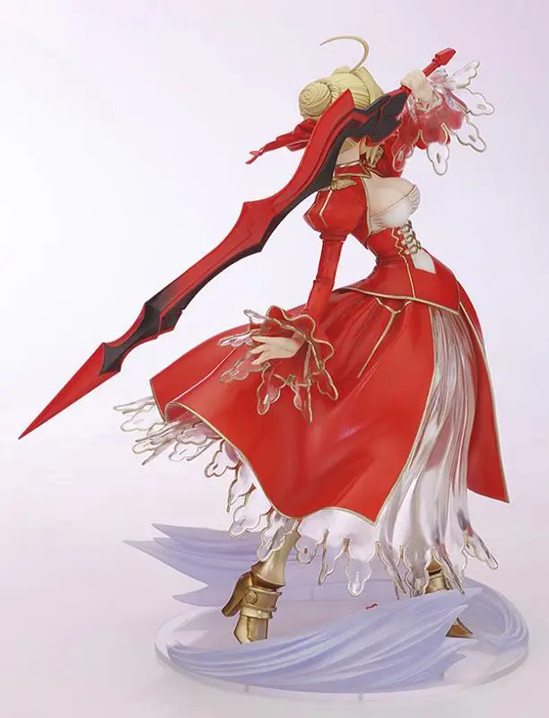 Fate Stay Night Extra Red Saber Nero Claudius Caesar Augustus Germanicus Fighting Ver PVC Action Figure Collection Model Toys
