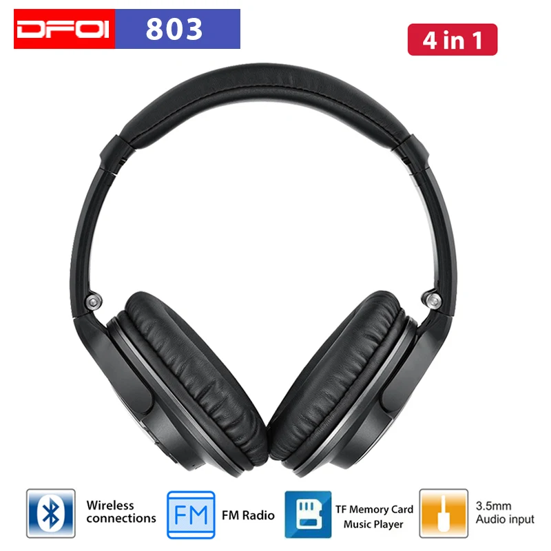 DFOI Bluetooth наушники беспроводные игровая гарнитура casque Проводные ПК стерео fm радио